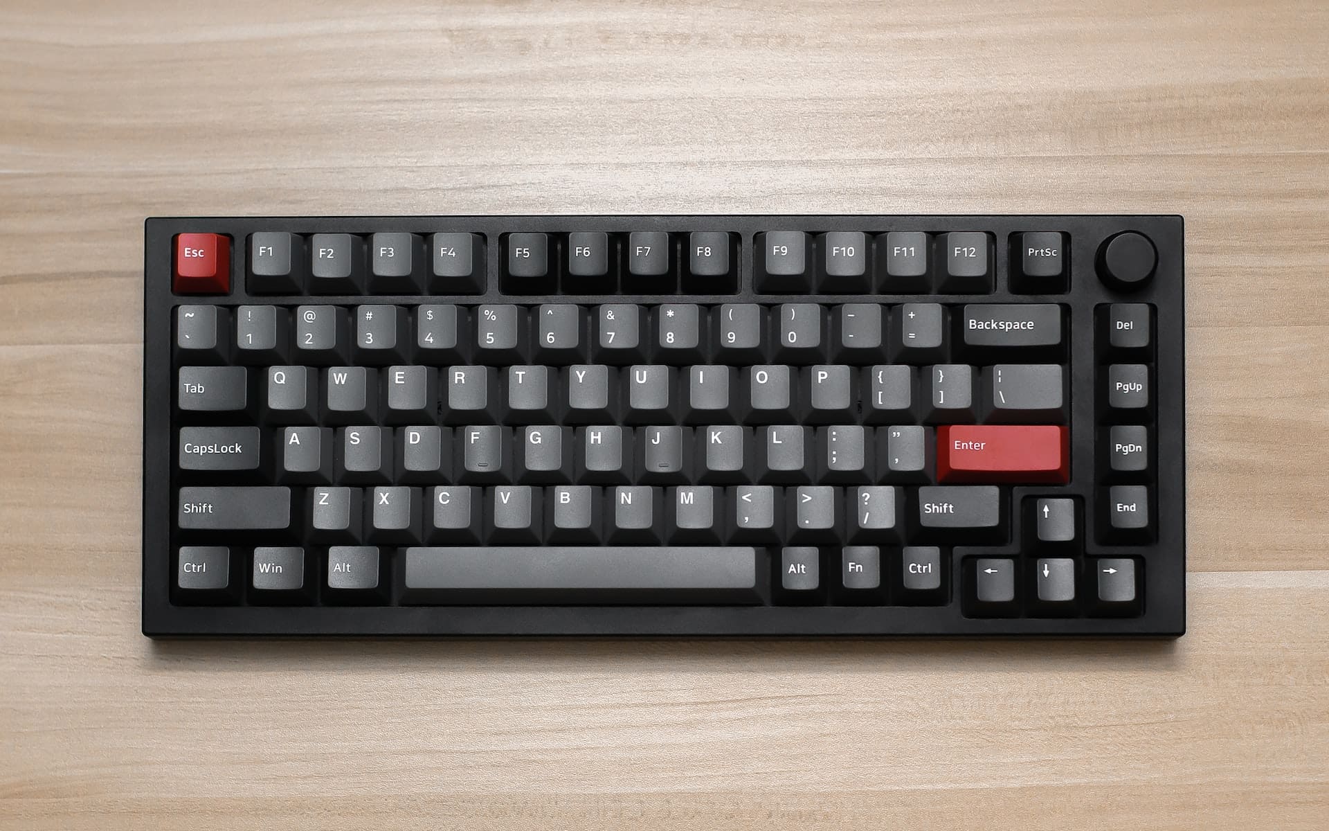 writers should use the tab key. Image shows a computer keyboard on a light, wooden background.