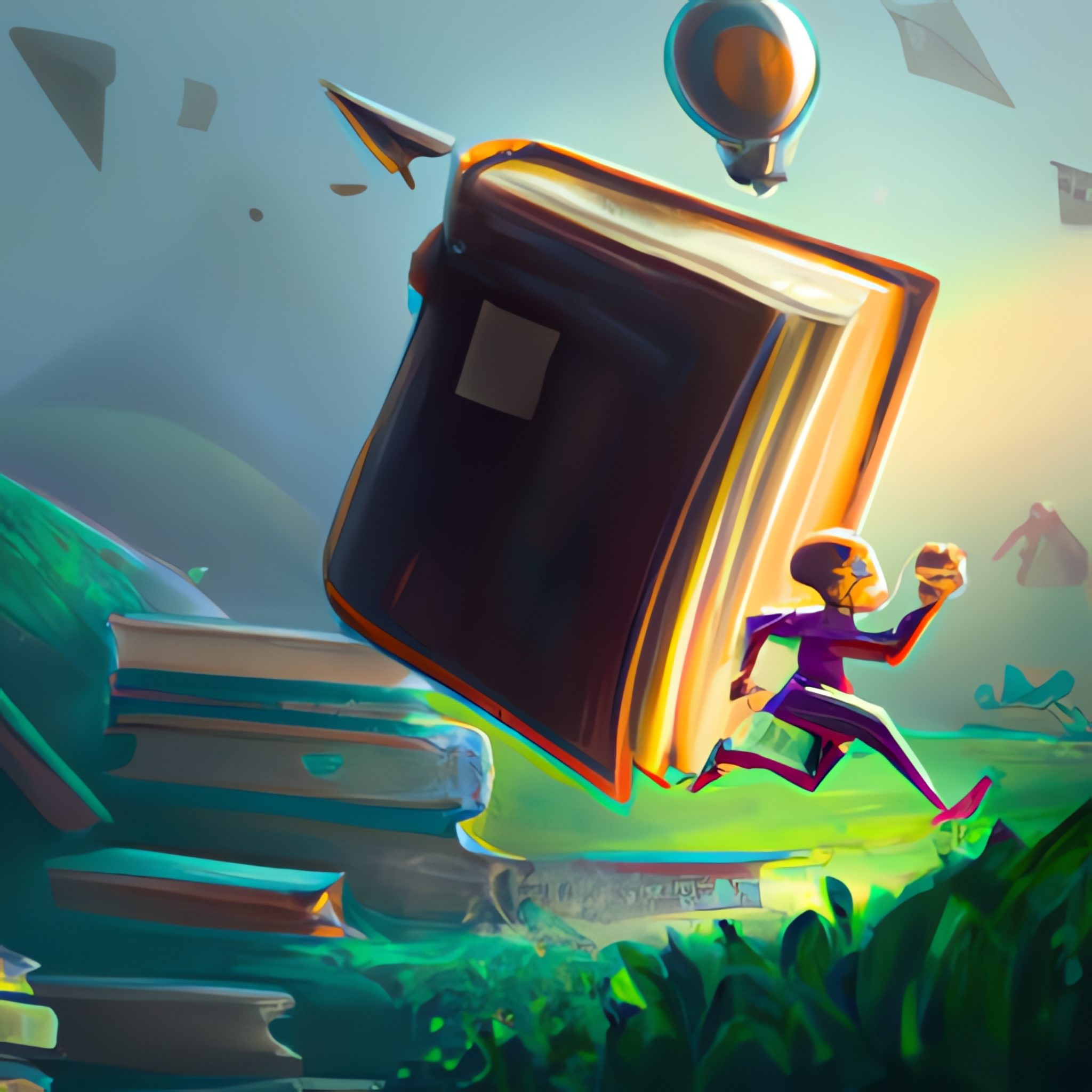 Book chases someone to illustrate picture book pacing.
