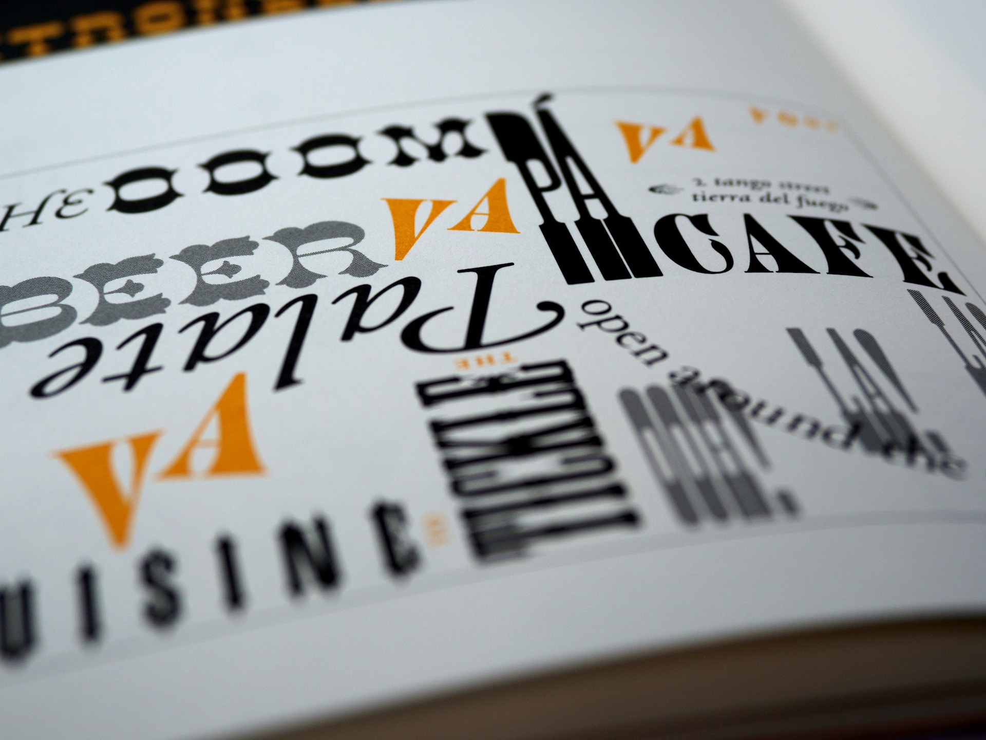 image shows page with various fonts in use to illustrate the question: Should authors buy fonts for their books?